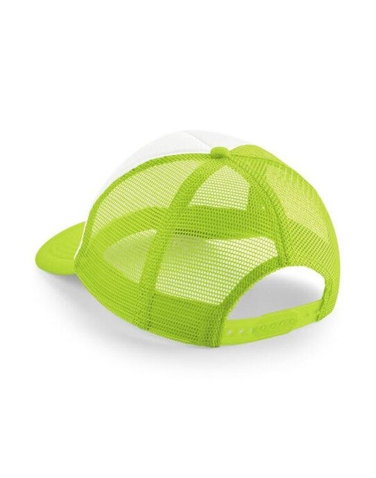 Beechfield B645B Junior Vintage SB Trucker - Lime/White