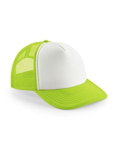 Beechfield B645B Junior Vintage SB Trucker - Lime/White