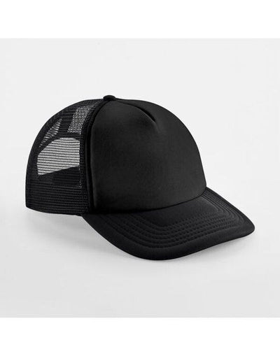 Beechfield B645B Junior Vintage SB Trucker - Black/Black