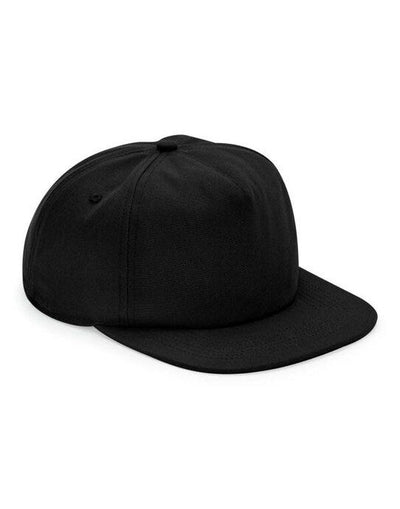 Beechfield B64N Organic Cotton 5 Panel Cap - Black