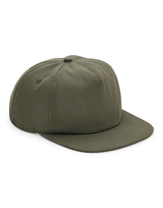 Beechfield B64N Organic Cotton 5 Panel Cap - Olive