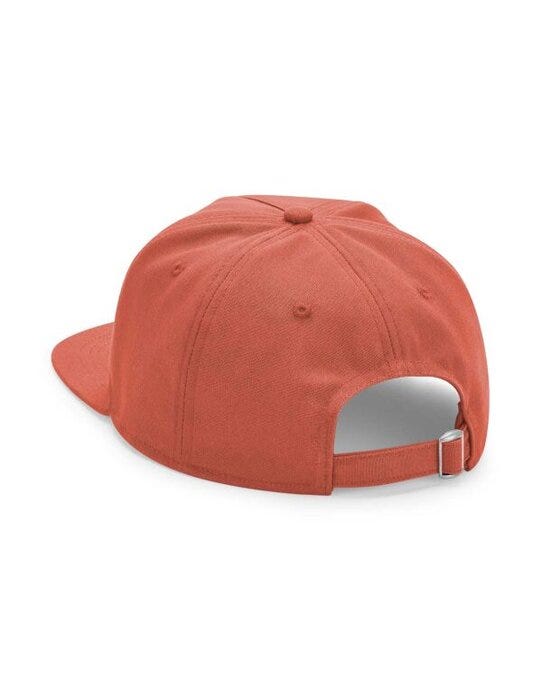 Beechfield B64N Organic Cotton 5 Panel Cap - Terracotta