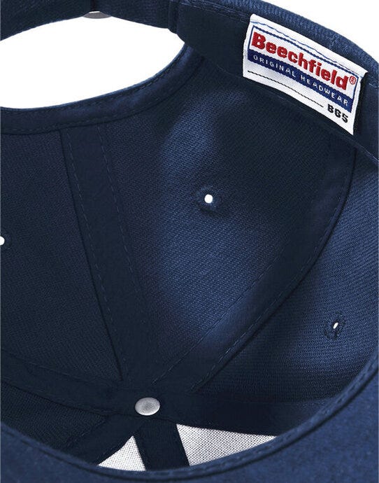 Beechfield B65 Pro Style Heavy Cap - French Navy/Stone