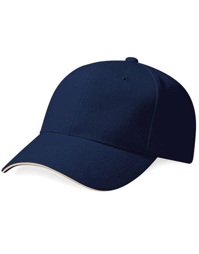 Beechfield B65 Pro Style Heavy Cap - French Navy/Stone
