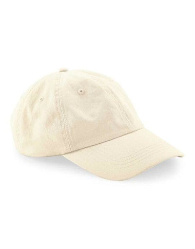 Beechfield B652N Organic Cottn 6 Panel Dad Cap - Natural