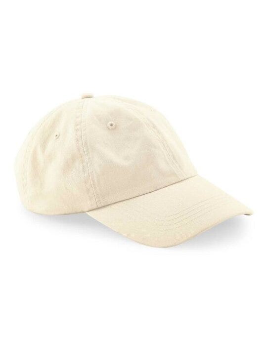 Beechfield B652N Organic Cottn 6 Panel Dad Cap - Natural