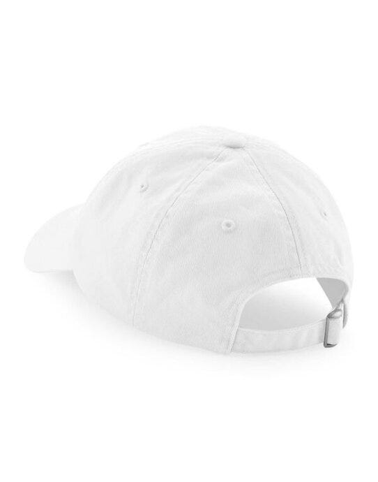 Beechfield B652N Organic Cottn 6 Panel Dad Cap - White