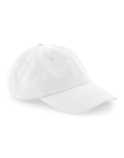 Beechfield B652N Organic Cottn 6 Panel Dad Cap - White