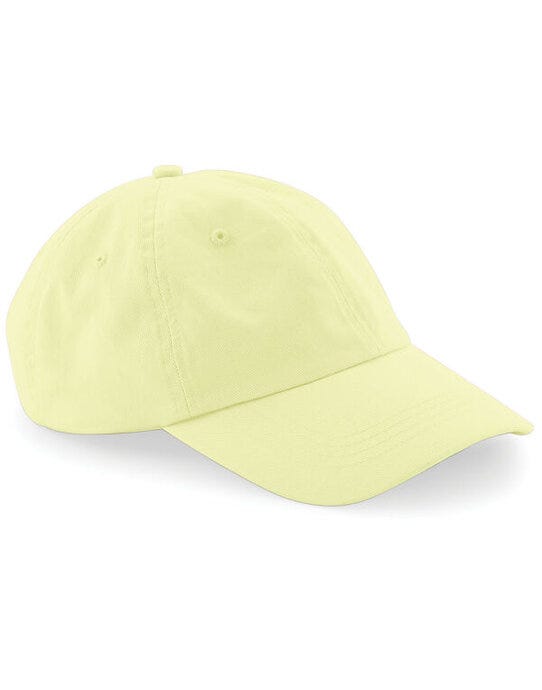 Beechfield B653 Low Profile 6 Panel Dad Cap - Pastel Lemon