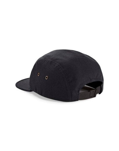 Beechfield B654 Canvas 5 Panel Cap - Black