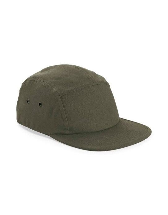Beechfield B654 Canvas 5 Panel Cap - Olive