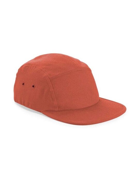 Beechfield B654 Canvas 5 Panel Cap - Terracotta