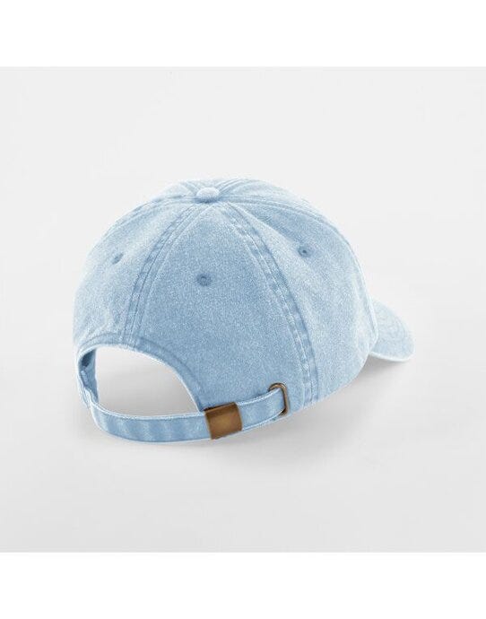Beechfield B655B Jr Low Profile Vintage Cap - Vintage Light Blue