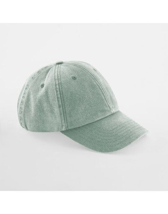 Beechfield B655B Jr Low Profile Vintage Cap - Vintage Sage Green