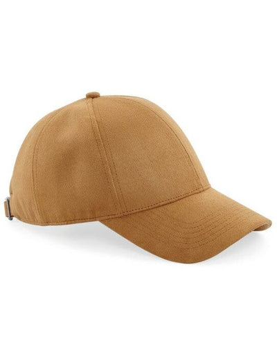 Beechfield B656 Faux Suede 6 Panel Cap - Caramel
