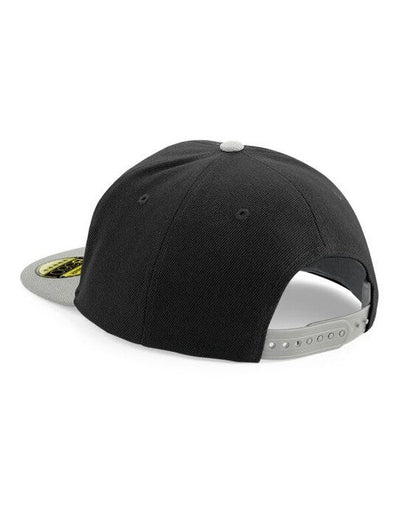 Beechfield B660 Original Flat Peak Snapback - Black/Grey
