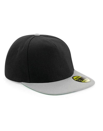 Beechfield B660 Original Flat Peak Snapback - Black/Grey