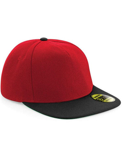Beechfield B660 Original Flat Peak Snapback - Classic Red/Black