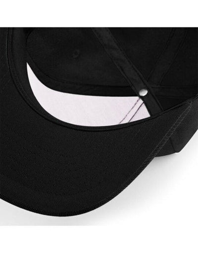 Beechfield B660 Original Flat Peak Snapback - Black/Black/Black