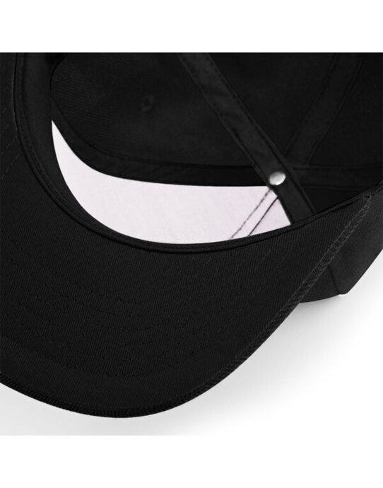 Beechfield B660 Original Flat Peak Snapback - Black/Black/Black
