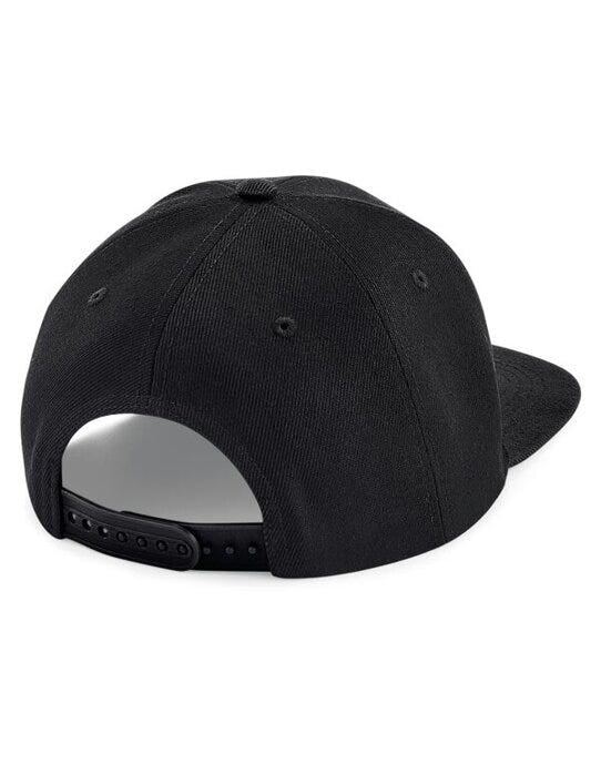 Beechfield B661 Original FlatPeak 6Panel SBak - Black/Black