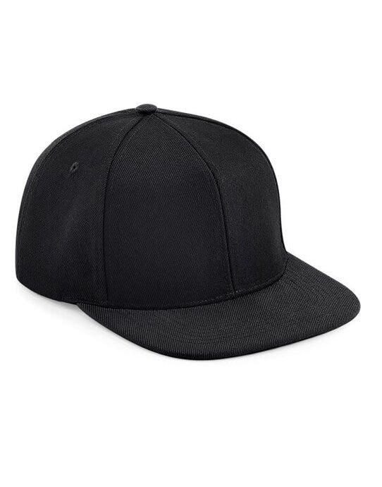 Beechfield B661 Original FlatPeak 6Panel SBak - Black/Black