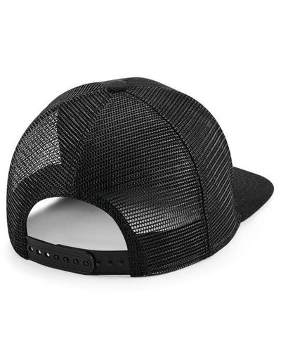 Beechfield B664 Original Flat Peak Trucker - Black/Black