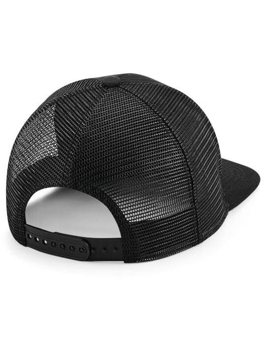 Beechfield B664 Original Flat Peak Trucker - Black/Black