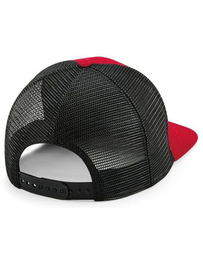 Beechfield B664 Original Flat Peak Trucker - Classic Red/Black