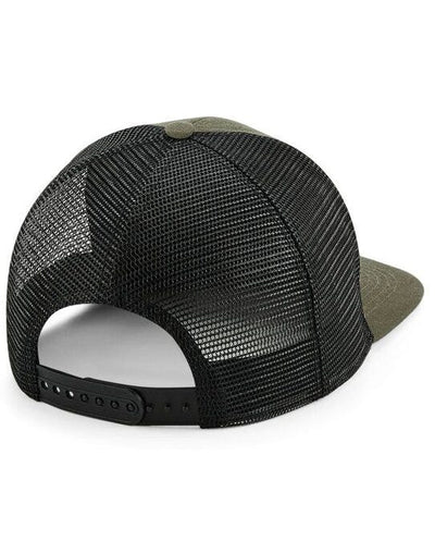 Beechfield B664 Original Flat Peak Trucker - Olive/Black