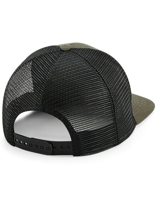 Beechfield B664 Original Flat Peak Trucker - Olive/Black