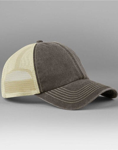 Beechfield B672 6 Panel Vintage Trucker - Vintage Brown/Stone
