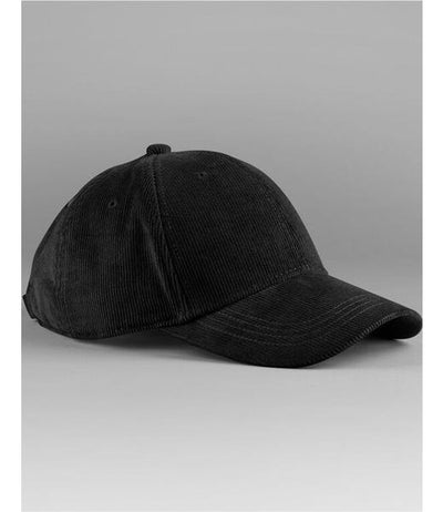 Beechfield B680 Black plain baseball cap