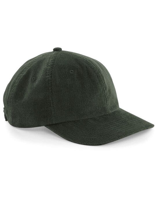 Beechfield B682 Heritage Cord Cap - Dark Olive
