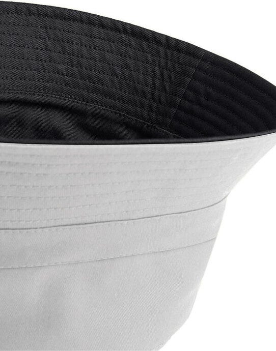 Beechfield B686 Reversible Bucket Hat - Black/Light Grey