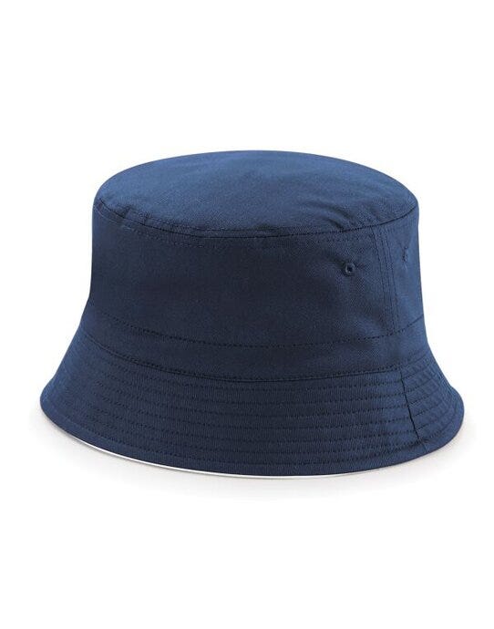 Beechfield B686 Reversible Bucket Hat - French Navy/White