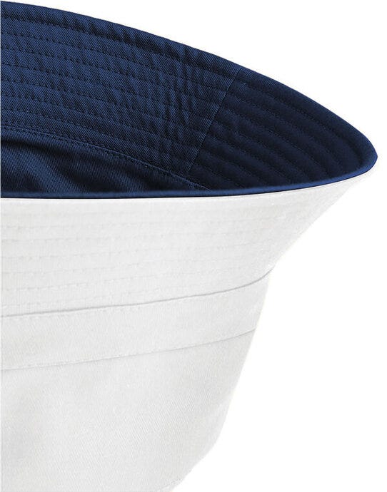 Beechfield B686 Reversible Bucket Hat - French Navy/White