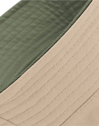 Beechfield B686 Reversible Bucket Hat - Olive/Stone