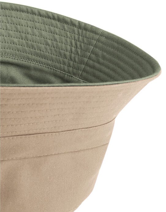 Beechfield B686 Reversible Bucket Hat - Olive/Stone