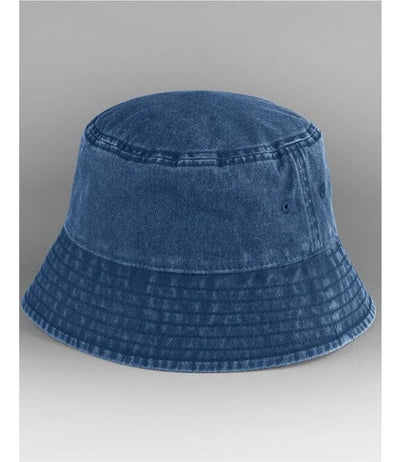 Beechfield B688 Vintage Denim plain Vintage Bucket Hat