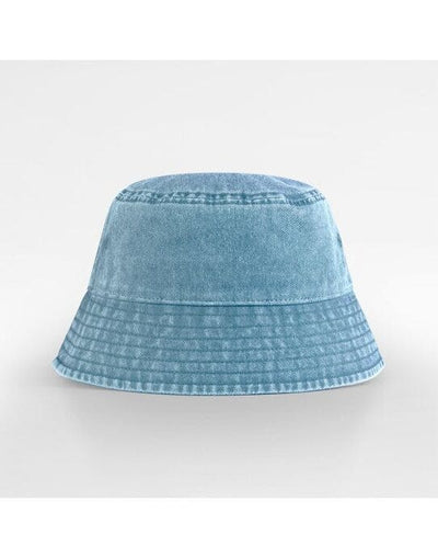 Beechfield B688B Junior Vintage Bucket Hat - Vintage Light Blue