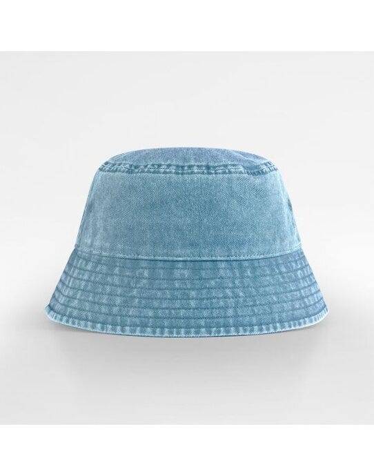 Beechfield B688B Junior Vintage Bucket Hat - Vintage Light Blue