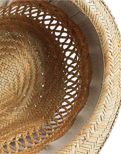 Beechfield B730 Straw Summer Trilby - Natural