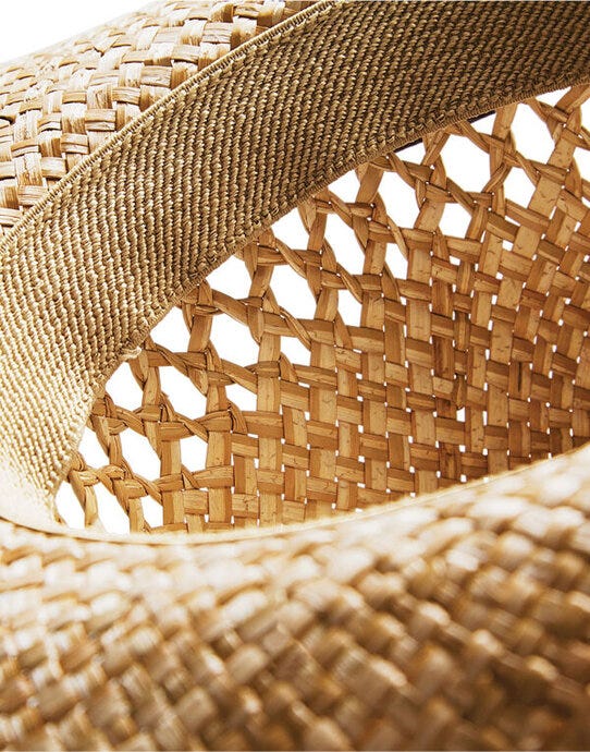 Beechfield B735 Straw Cowboy Hat - Natural