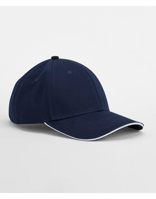 Beechfield B820C EA Org 6 Panel Cap SWich Peak - French Navy/White