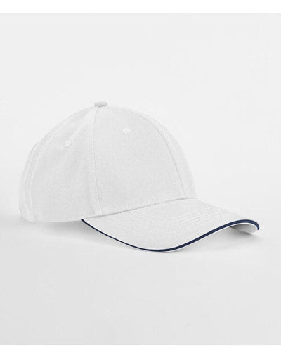 Beechfield B820C EA Org 6 Panel Cap SWich Peak - White/French Navy