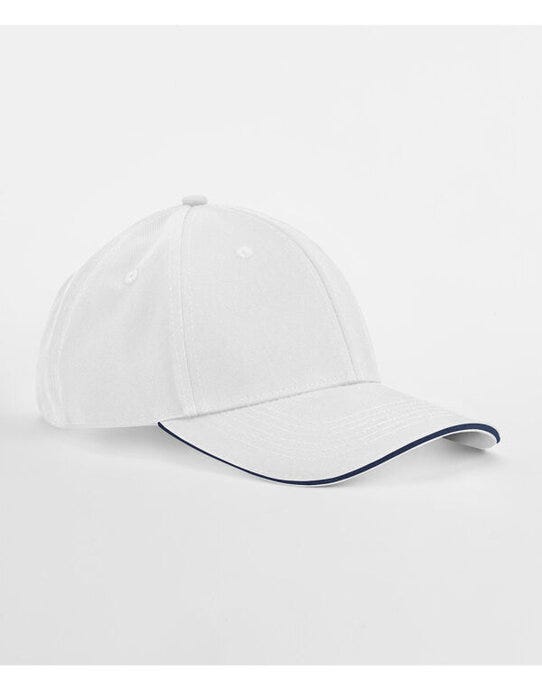 Beechfield B820C EA Org 6 Panel Cap SWich Peak - White/French Navy