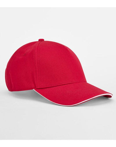 Beechfield B825C EA Org 5 Panel Cap SWich Peak - Classic Red/White