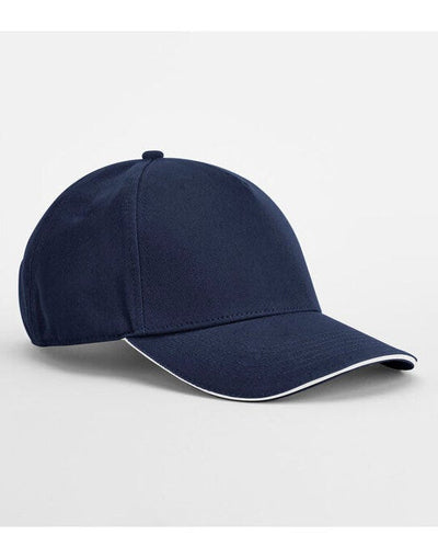 Beechfield B825C EA Org 5 Panel Cap SWich Peak - French Navy/White