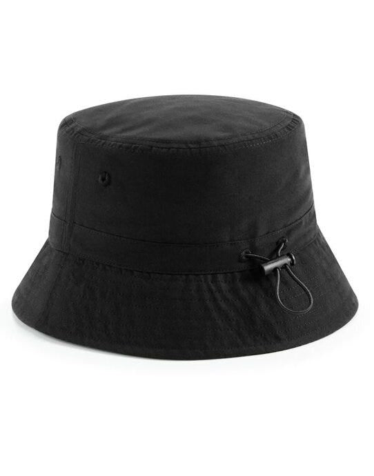 Beechfield B84R Recycled Polyester Bucket Hat - Black